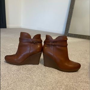 UGG wedge booties.  With snap socks/Ankle warmers.  Removable.